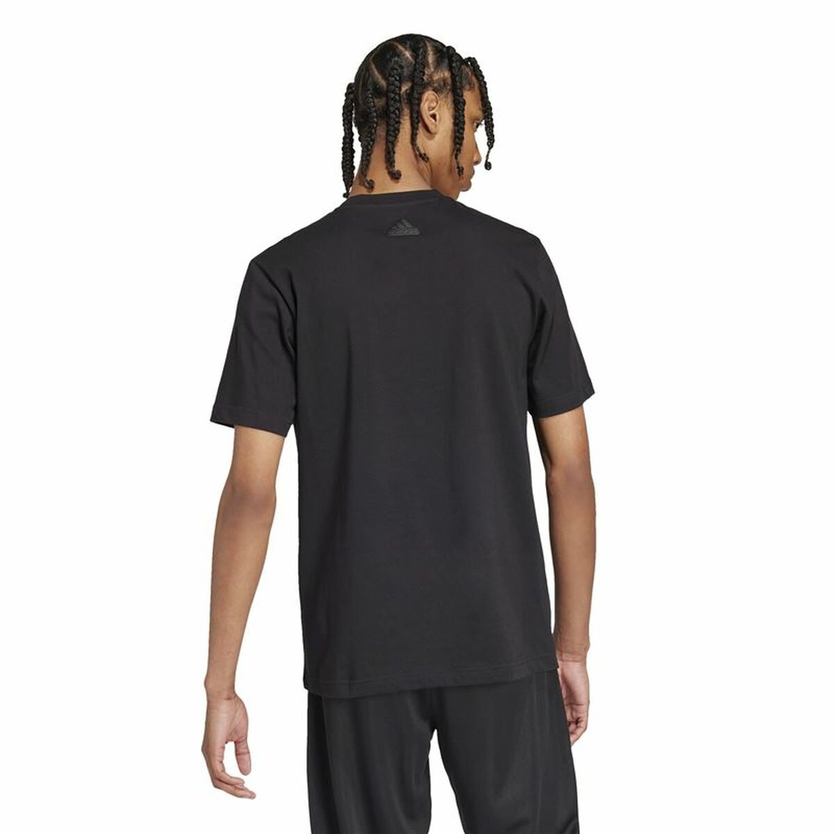 Tricou cu Mânecă Scurtă Bărbați Adidas House Of Tiro Metallic Graphic Negru