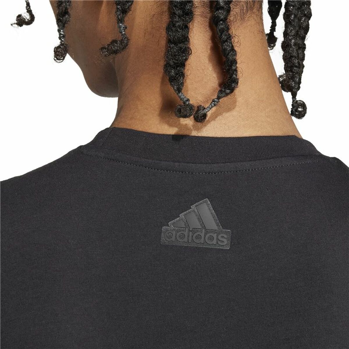 Tricou cu Mânecă Scurtă Bărbați Adidas House Of Tiro Metallic Graphic Negru