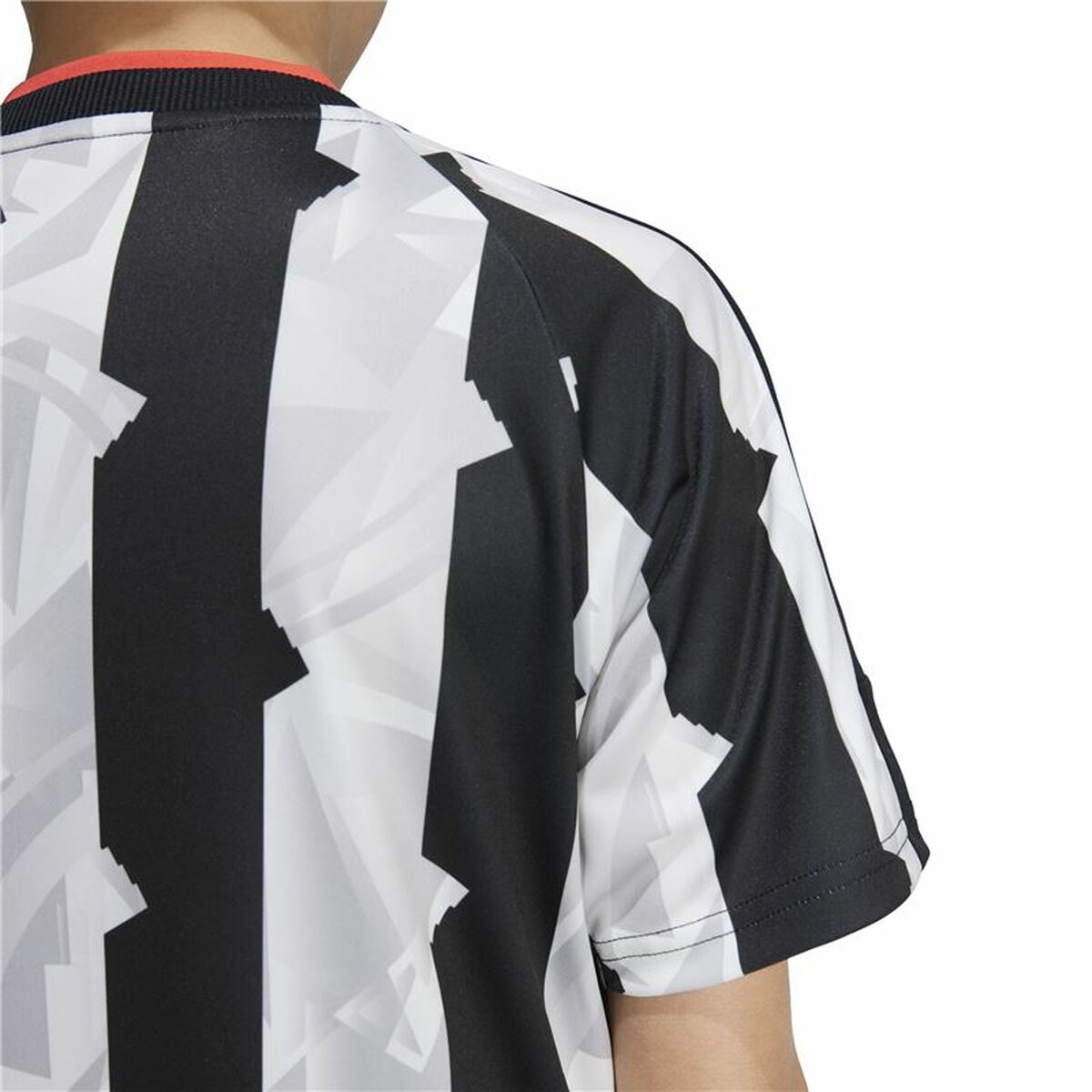 Tricou cu Mânecă Scurtă Copii Adidas Tiro Alb Negru