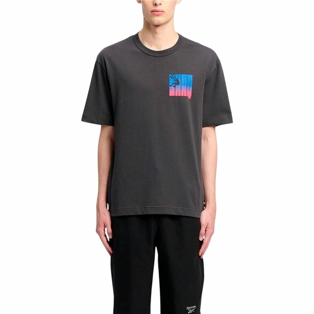 Tricou cu Mânecă Scurtă Bărbați Reebok Gs Hs Shaq Silo Logo Negru