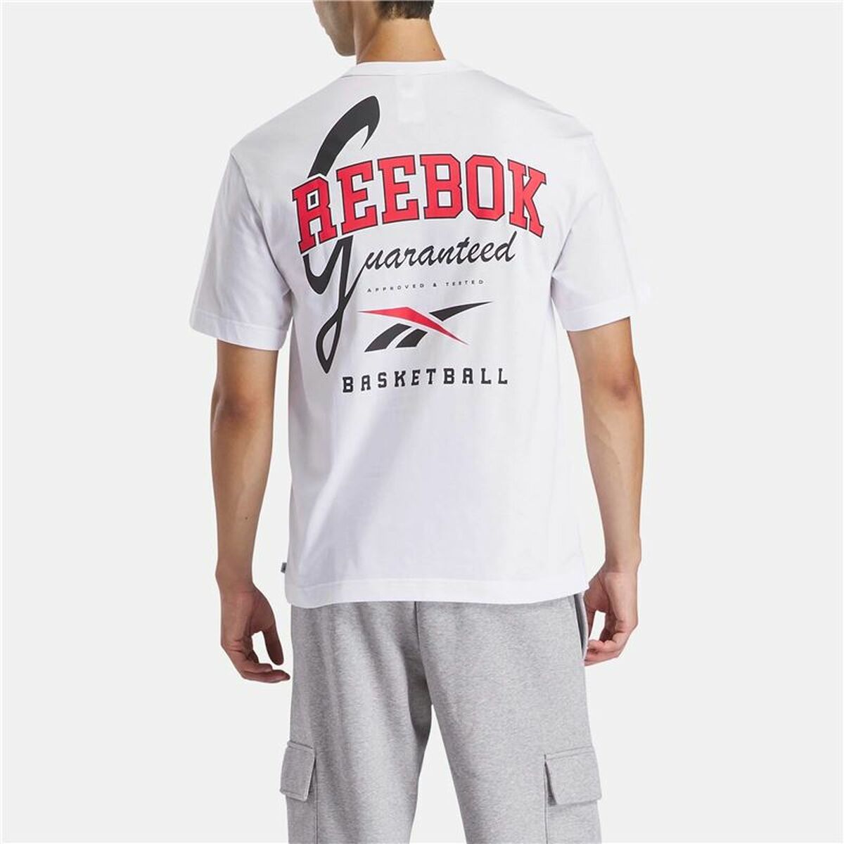 Tricou cu Mânecă Scurtă Bărbați Reebok Gs Hs Guaranteed Tee Alb