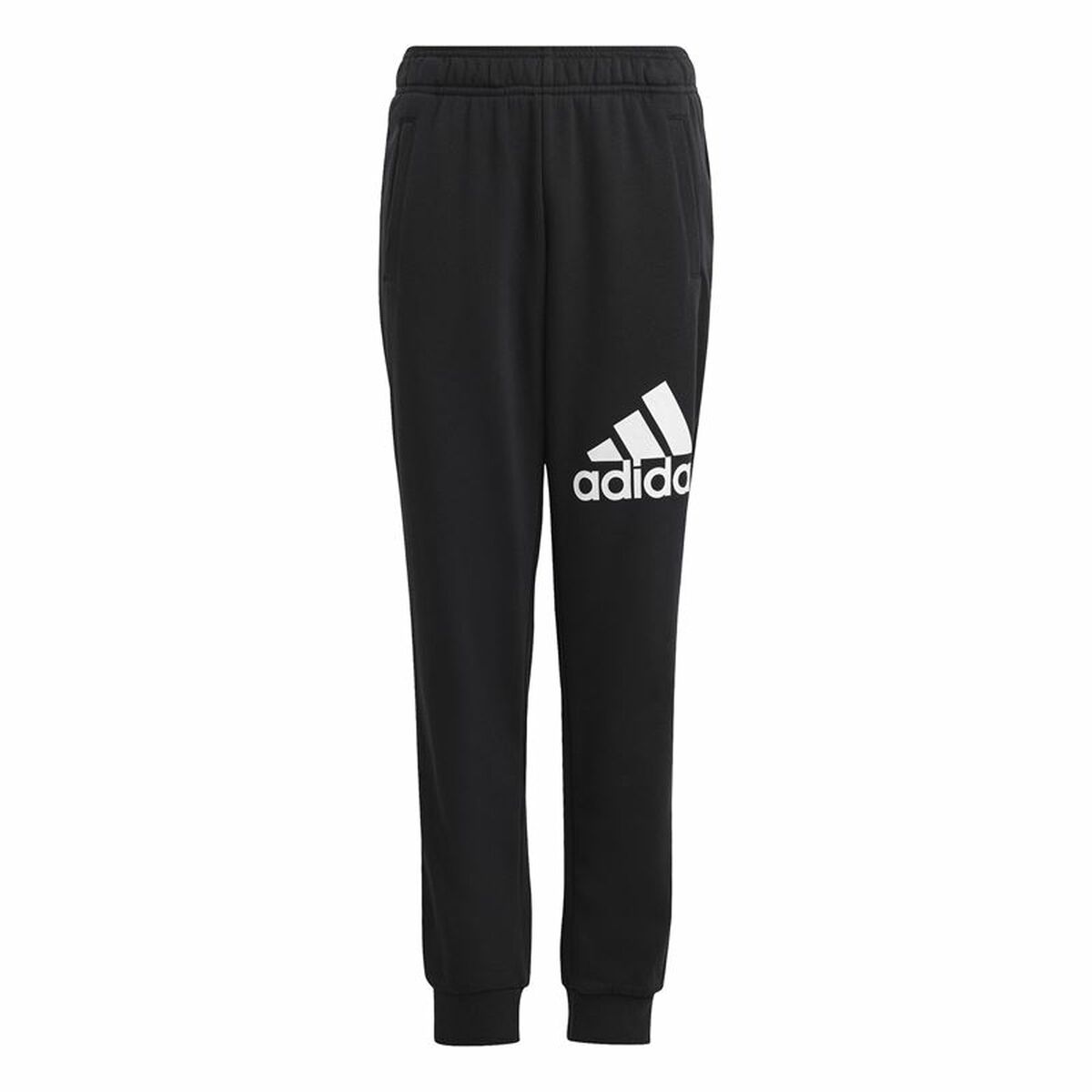 Pantaloni Sport pentru Copii Adidas Fit Big Logo Negru