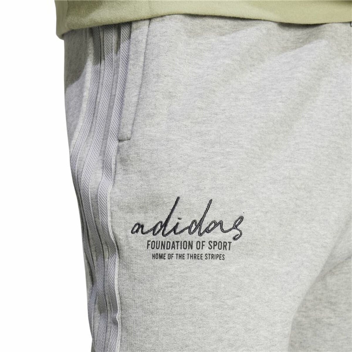 Pantaloni lungi de sport Adidas Brand Love French Terry Gri Bărbați