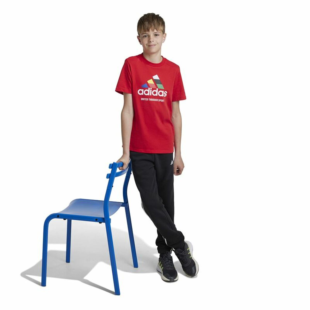 Tricou cu Mânecă Scurtă Unisex Adidas Tiro Nations Pack Graphic Roșu