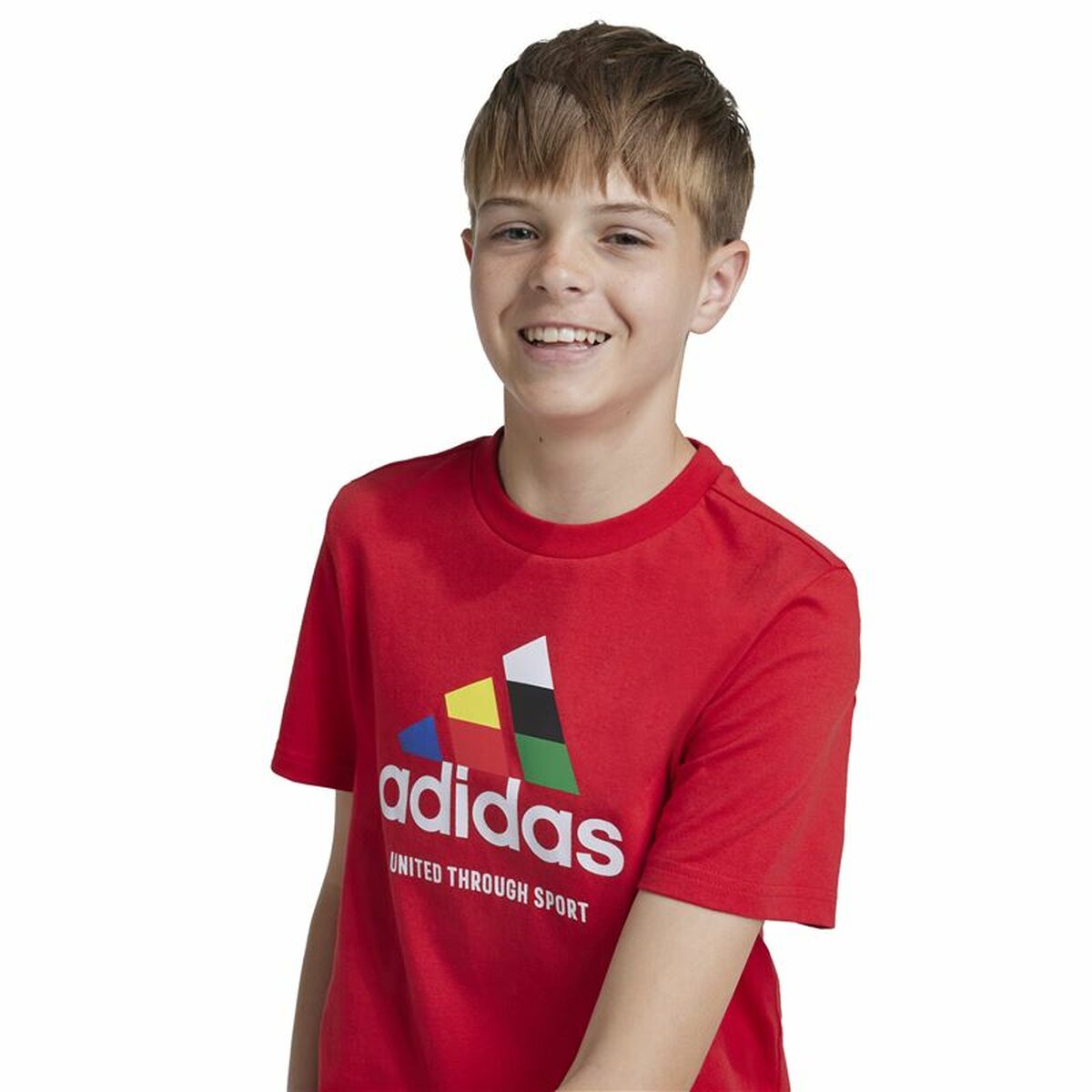 Tricou cu Mânecă Scurtă Unisex Adidas Tiro Nations Pack Graphic Roșu