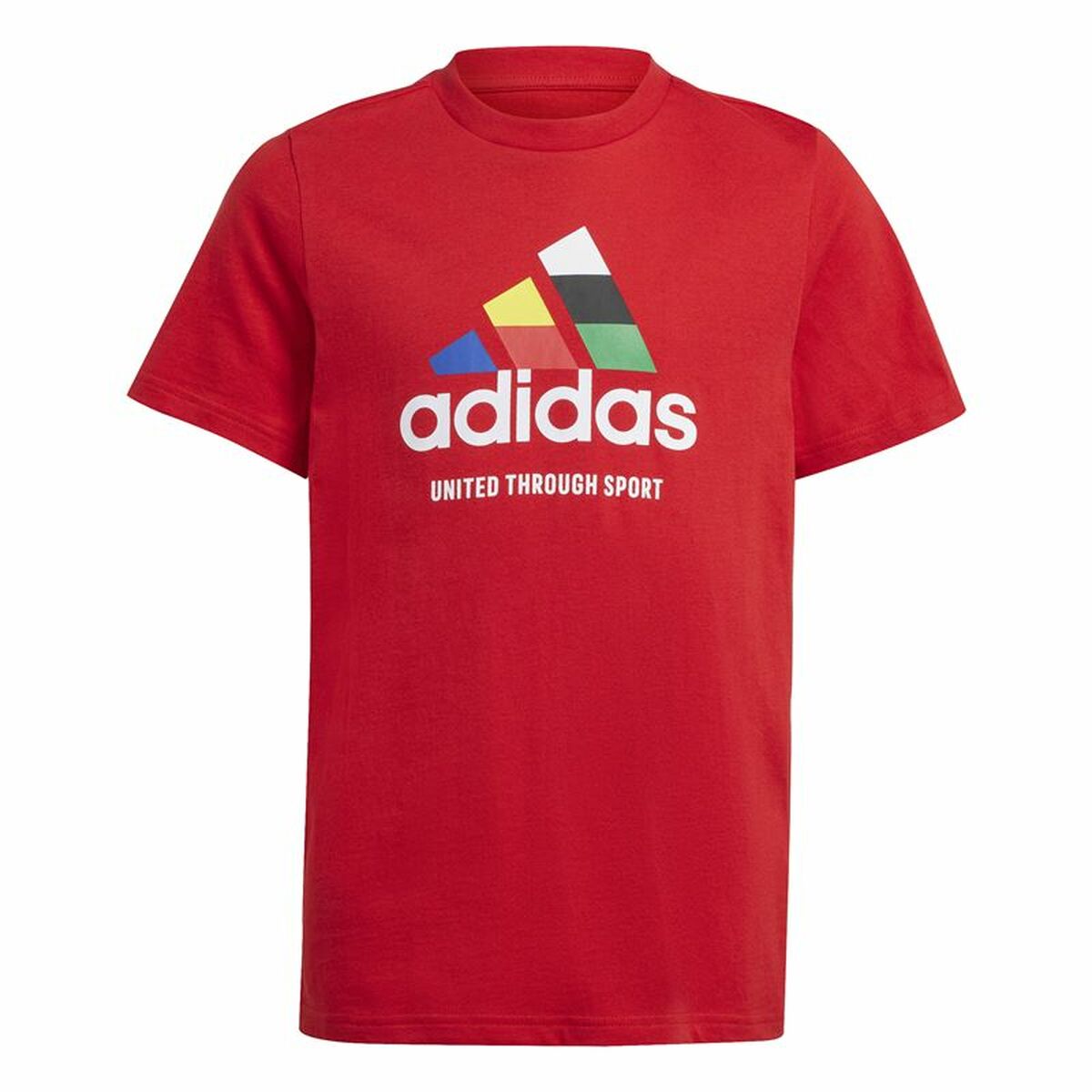 Tricou cu Mânecă Scurtă Unisex Adidas Tiro Nations Pack Graphic Roșu