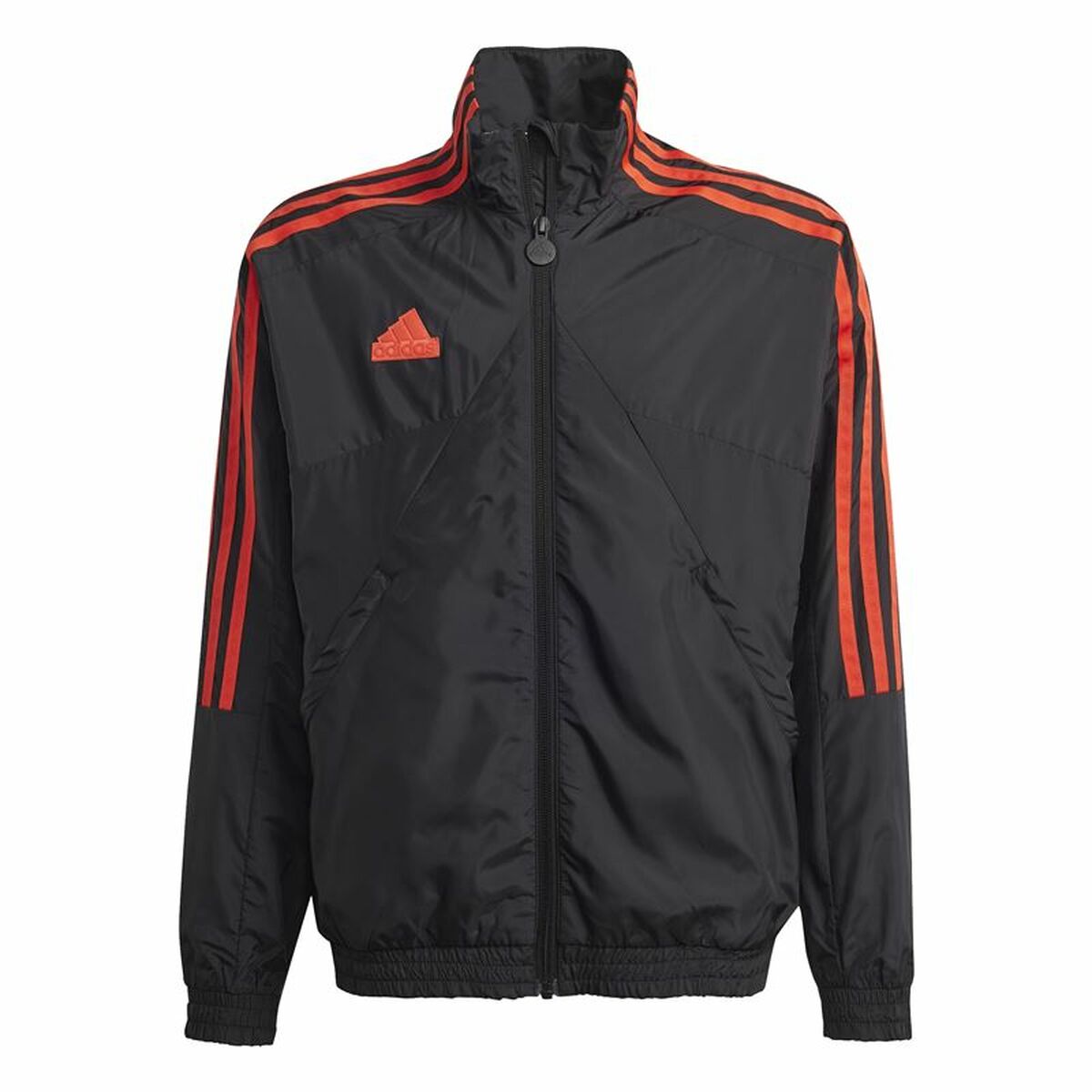 Hanorac fără Glugă Adidas Tiro Woven Tracktop Negru