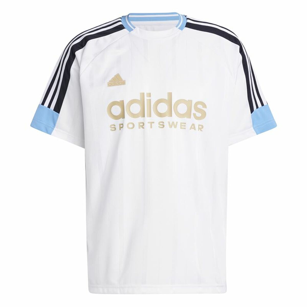 Tricou cu Mânecă Scurtă Bărbați Adidas Tiro Nations Alb