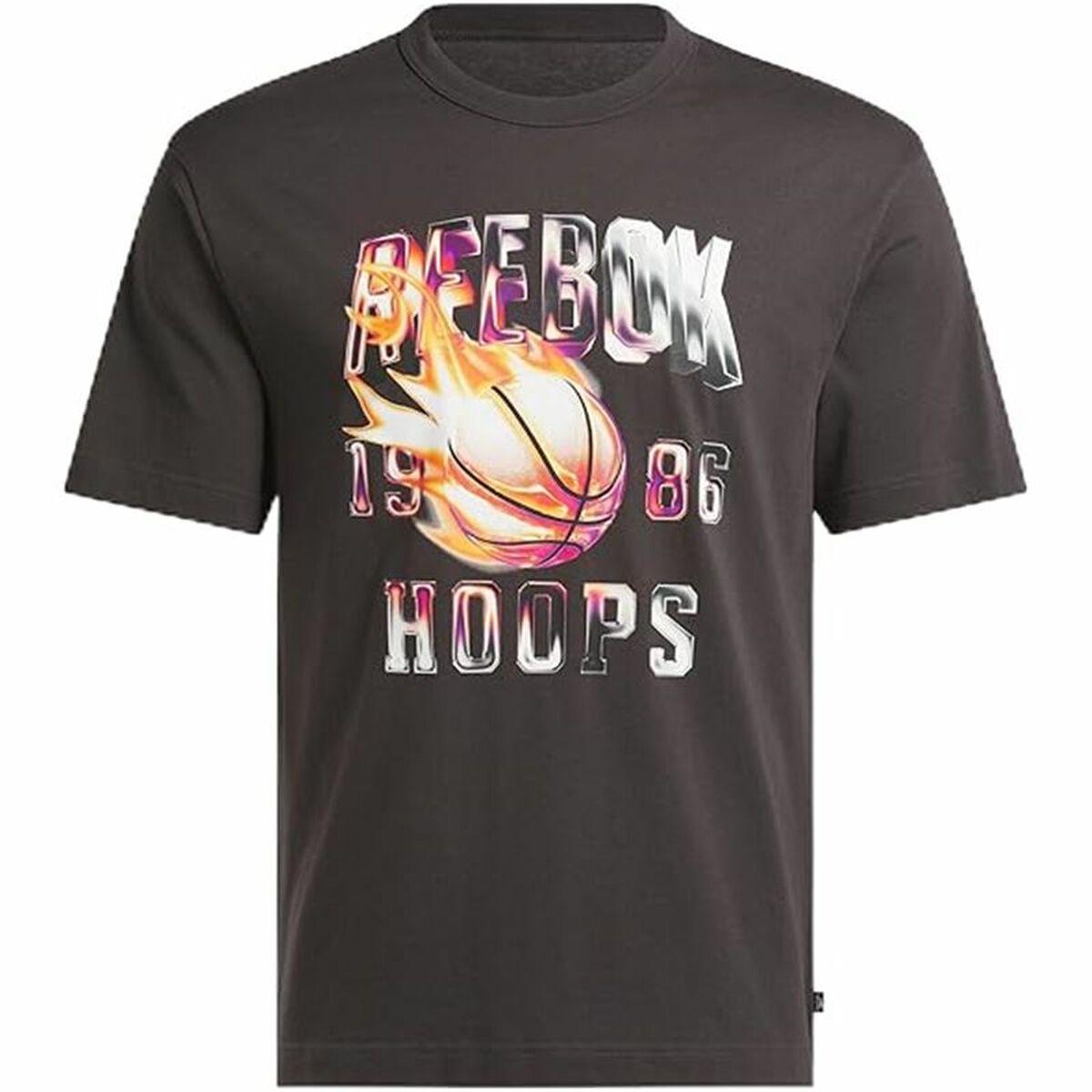 Tricou cu Mânecă Scurtă Bărbați Reebok Gs Basketball On Fir Negru