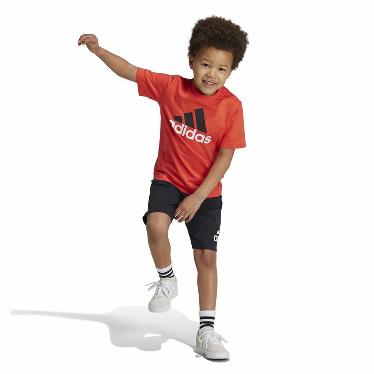 Set Sport pentru Copii Adidas Essentials Negru Multicolor Portocaliu