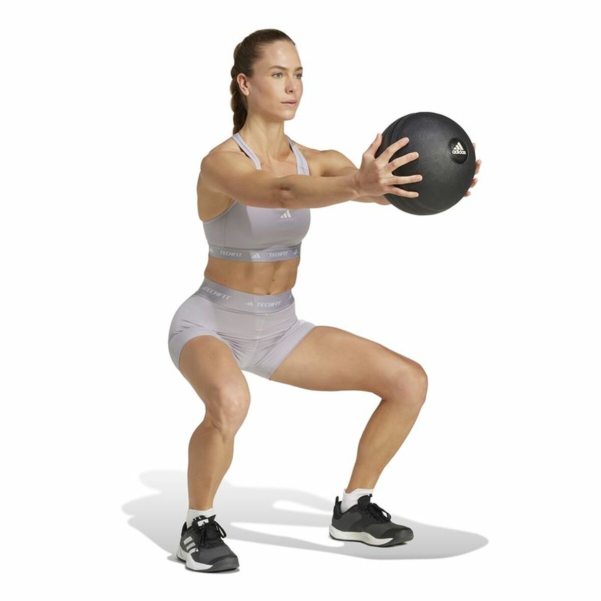 Sutien Sport Adidas Techfit Gri