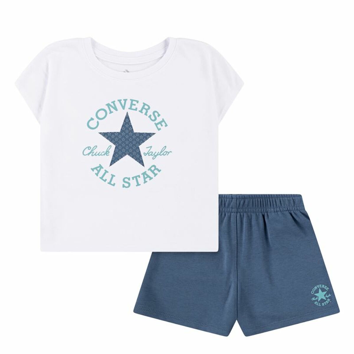 Set Sport pentru Copii Converse Cnvgboxy Tee Albastru Alb