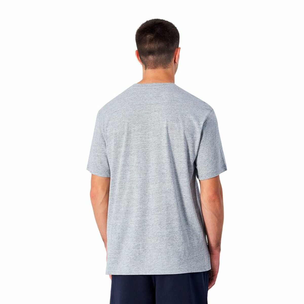 Tricou cu Mânecă Scurtă Bărbați Champion Crewneck Gri deschis