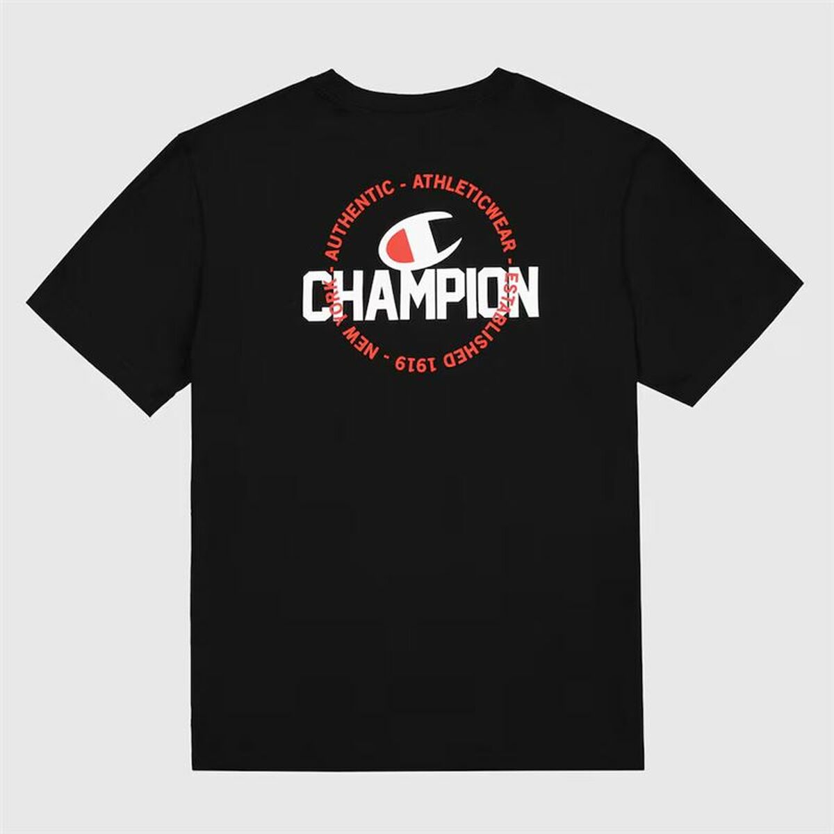 Tricou cu Mânecă Scurtă Bărbați Champion Champion SS Negru