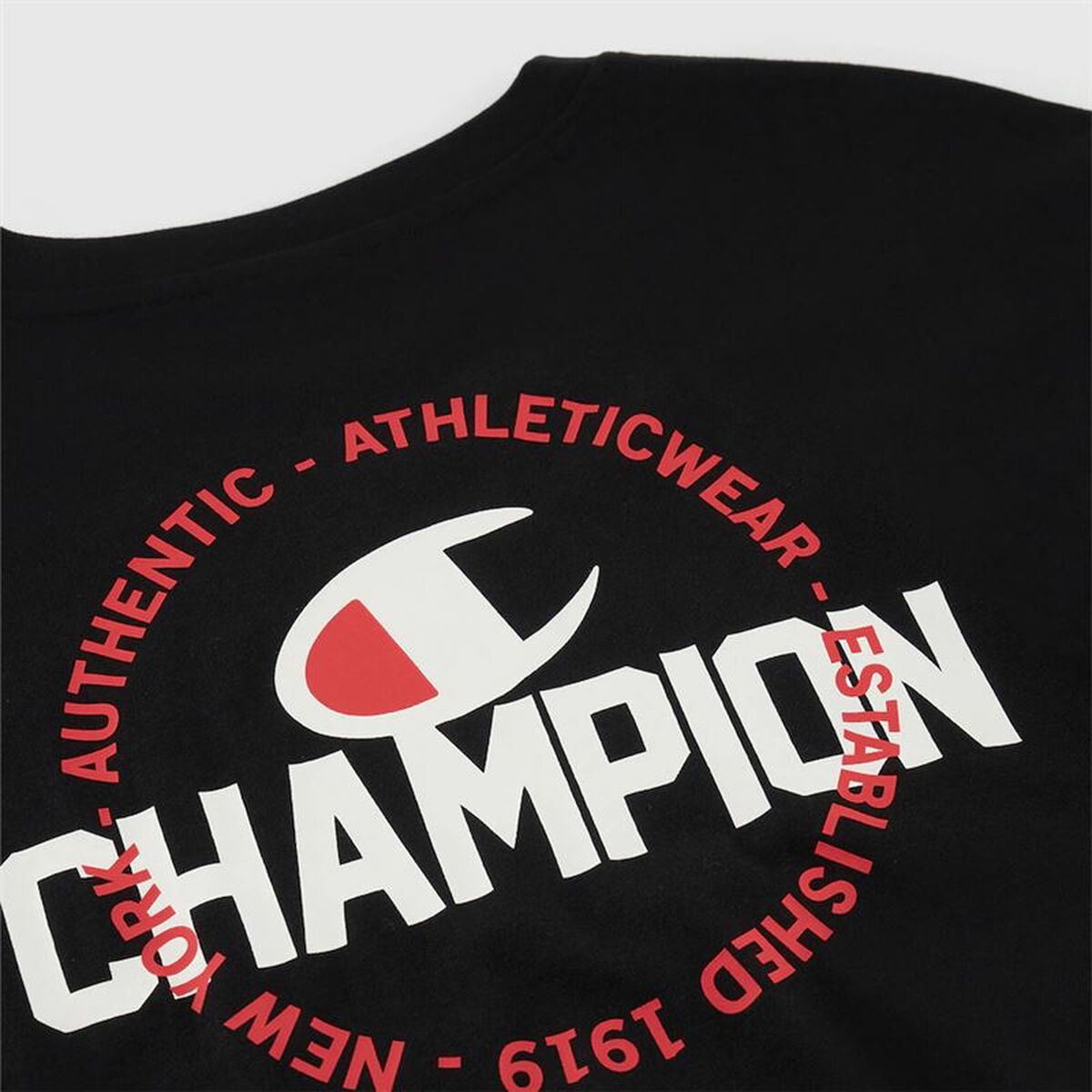 Tricou cu Mânecă Scurtă Bărbați Champion Champion SS Negru