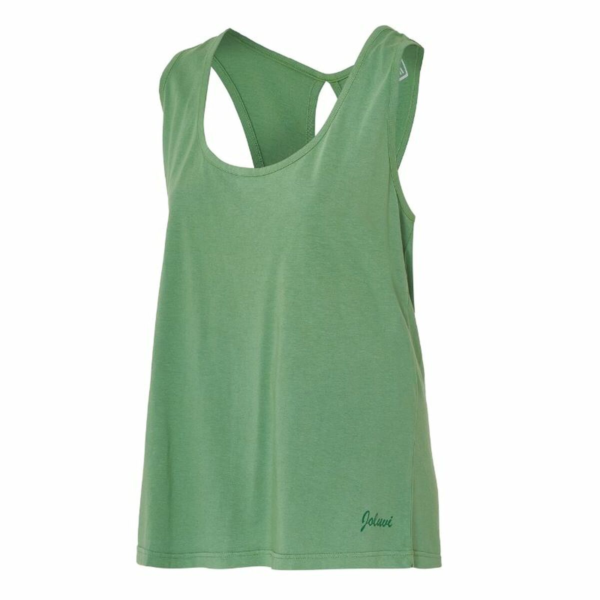 Tricou de Damă fără Mâneci Joluvi Bambu Tank Mujer Verde Verde Verde inchis