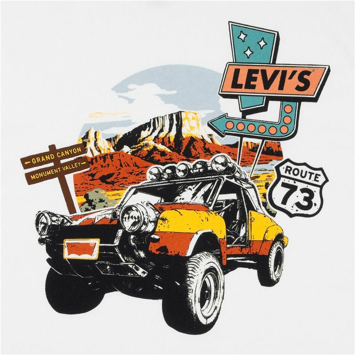 Tricou cu Mânecă Scurtă pentru Copii Levi's Lvb Day Trip Alb