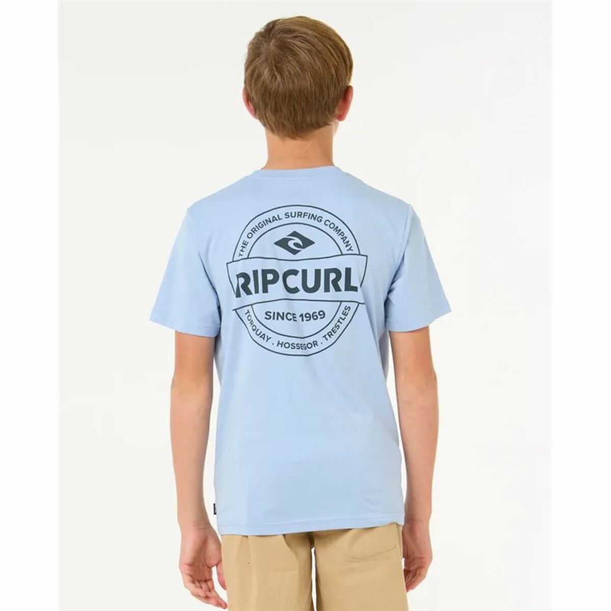 Tricou cu Mânecă Scurtă pentru Copii Rip Curl Rip Curl Staple Tee Albastru