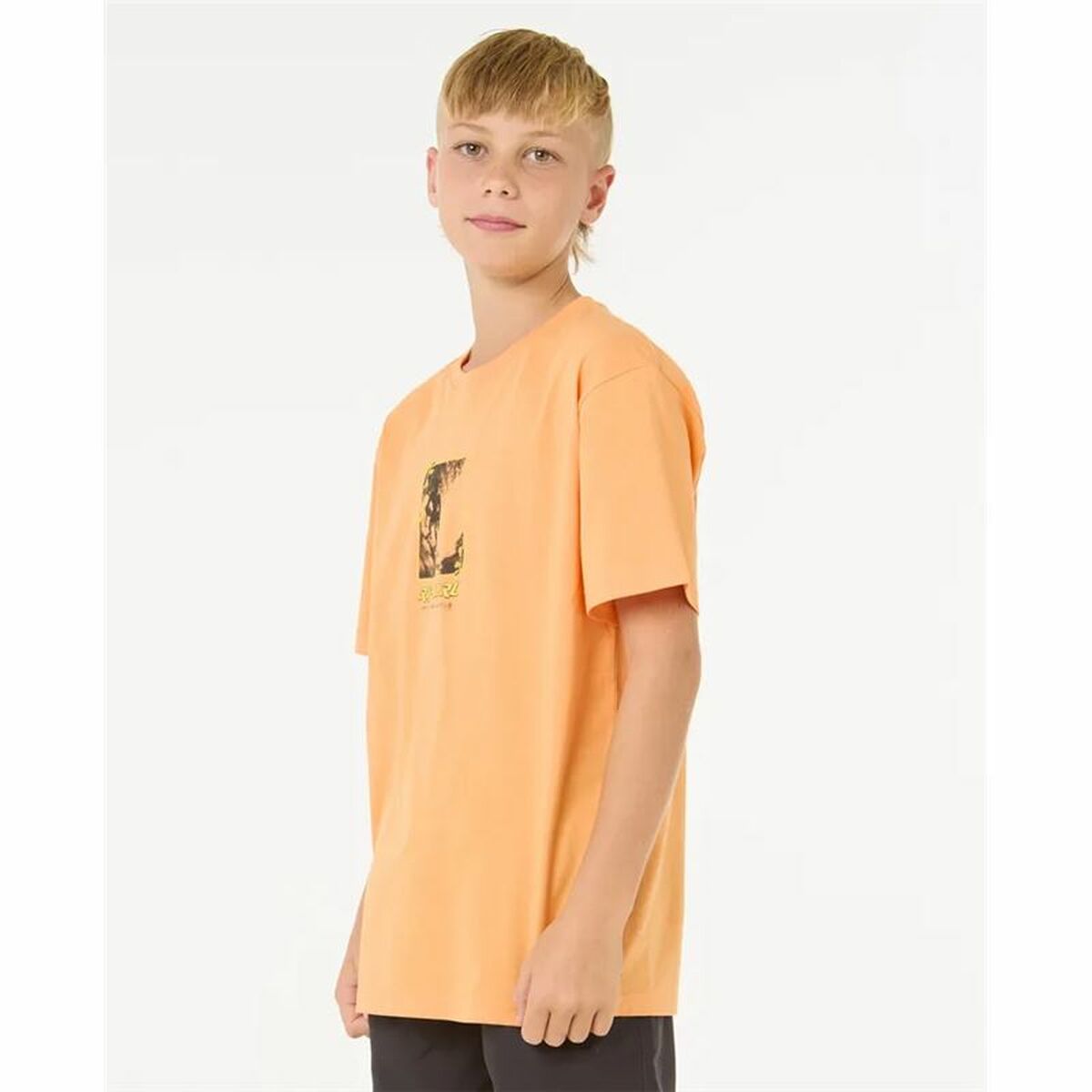 Tricou cu Mânecă Scurtă pentru Copii Rip Curl Raw Energy Frame Tee Portocaliu
