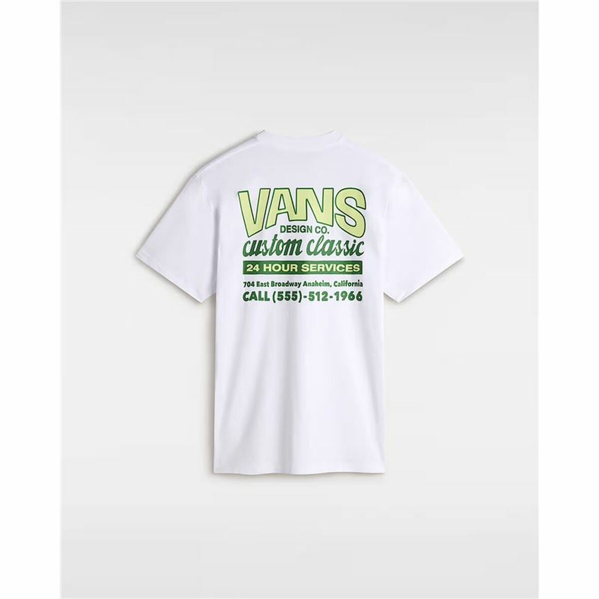 Tricou cu Mânecă Scurtă Bărbați Vans Shop Front SS Alb