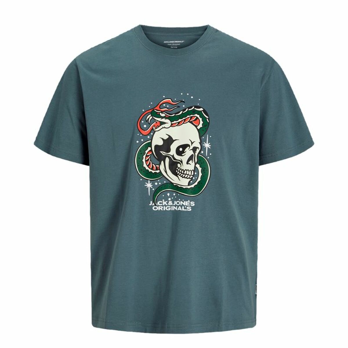 Tricou cu Mânecă Scurtă pentru Copii Jack & Jones Joranatomy Skull Ss Crew Neck
