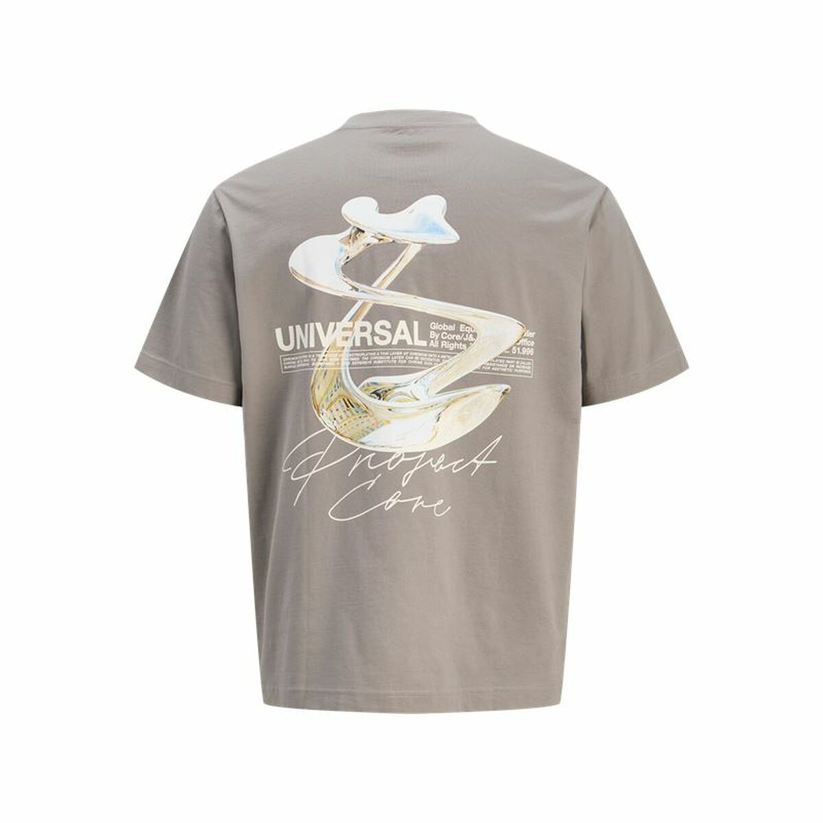 Tricou cu Mânecă Scurtă Bărbați Jack & Jones Jcodynamic Dust Ss Crew Neck Maro Deschis