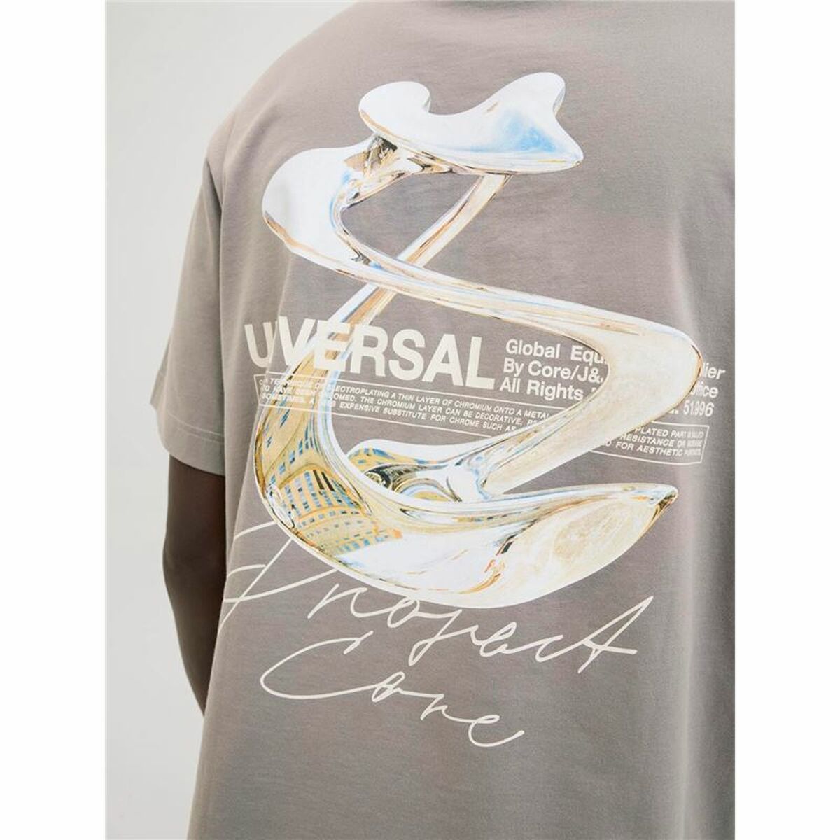 Tricou cu Mânecă Scurtă Bărbați Jack & Jones Jcodynamic Dust Ss Crew Neck Maro Deschis