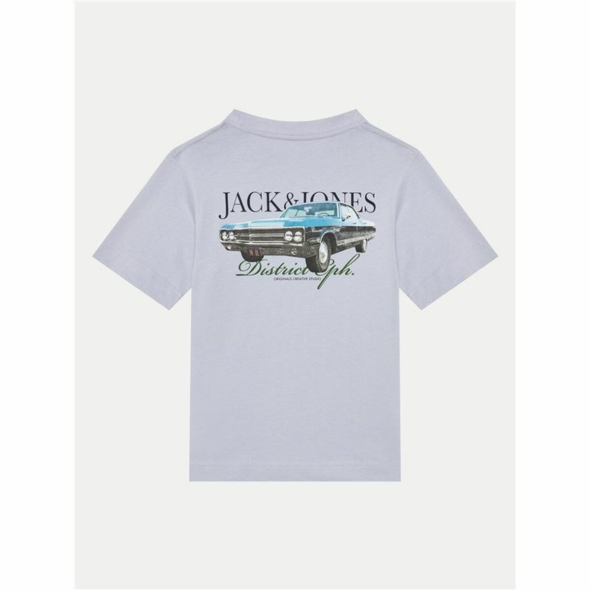 Tricou cu Mânecă Scurtă pentru Copii Jack & Jones Jorboston Photo w Neck Indigo