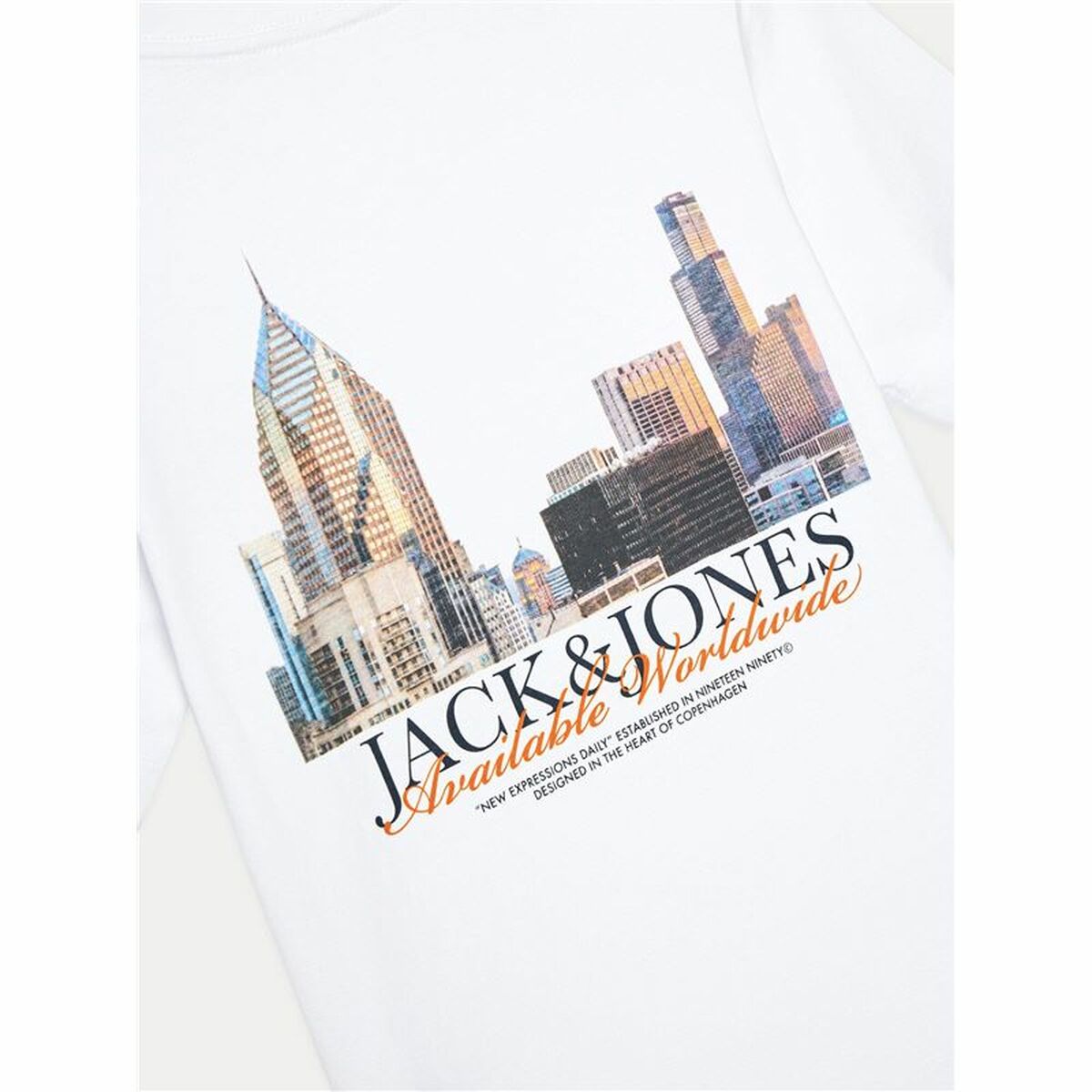 Tricou cu Mânecă Scurtă pentru Copii Jack & Jones Jorboston Photo w Neck