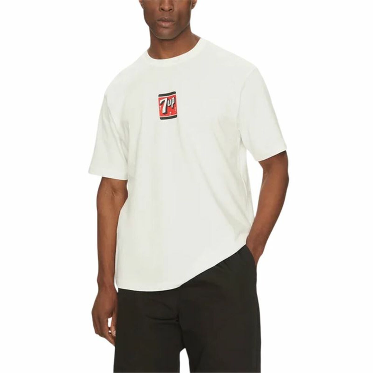 Tricou cu Mânecă Scurtă Bărbați Only & Sons Ons7Up Rlx Ss Bej