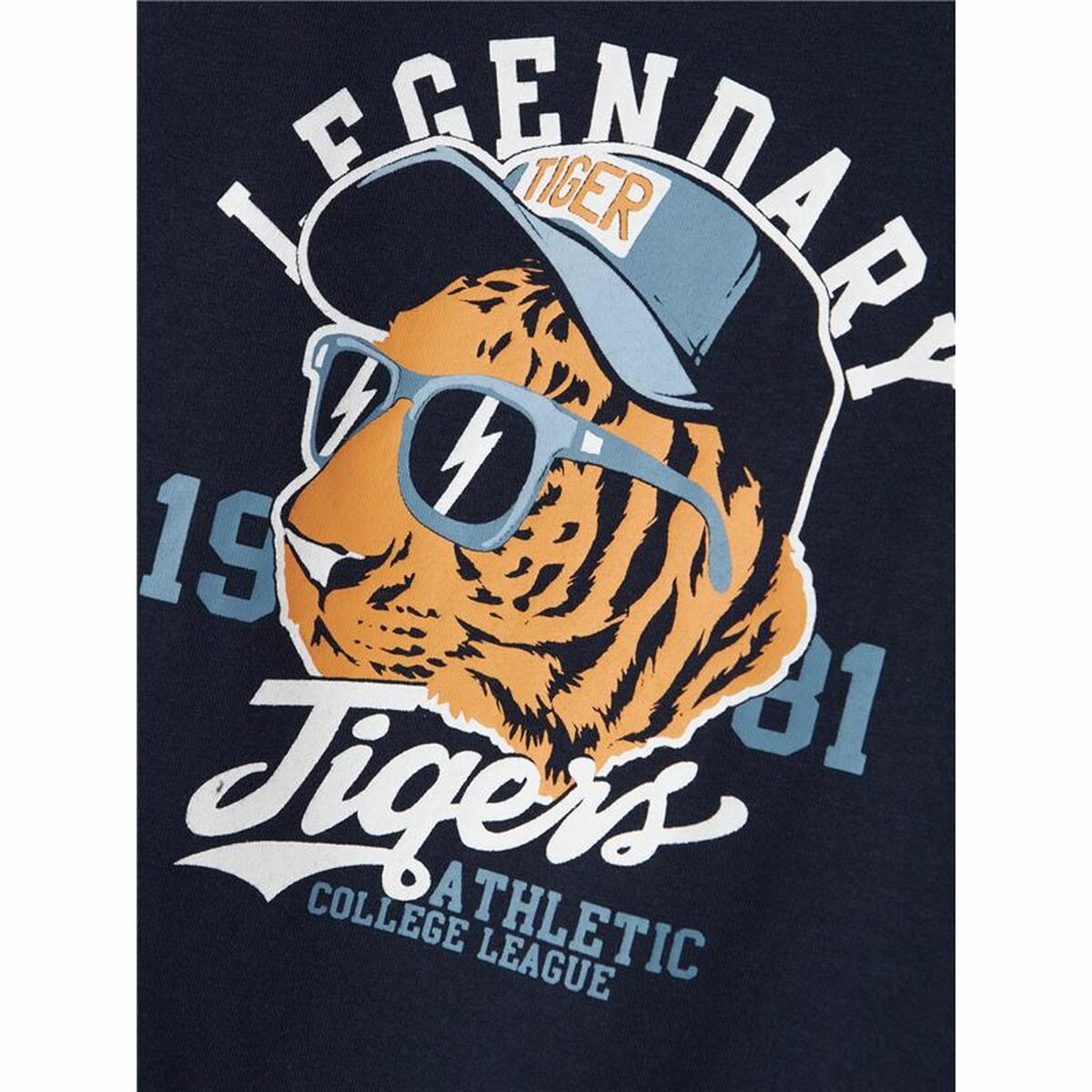 Tricou cu Mânecă Scurtă pentru Copii Name It Nmmvux Albastru