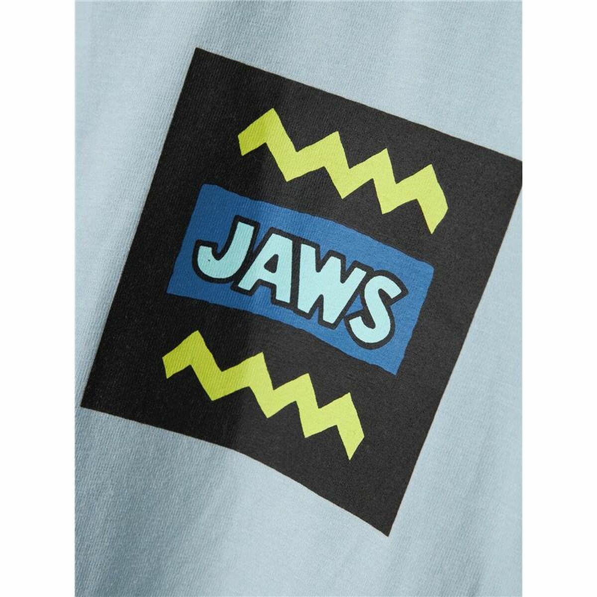 Tricou cu Mânecă Scurtă pentru Copii Name It Nkmmakai Jaws Nreg Box Sky