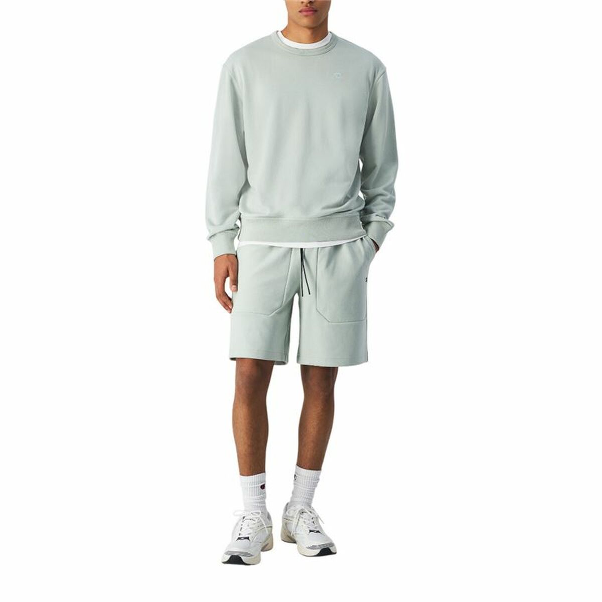 Hanorac fără Glugă Bărbați Champion Champion Crewneck Albastru