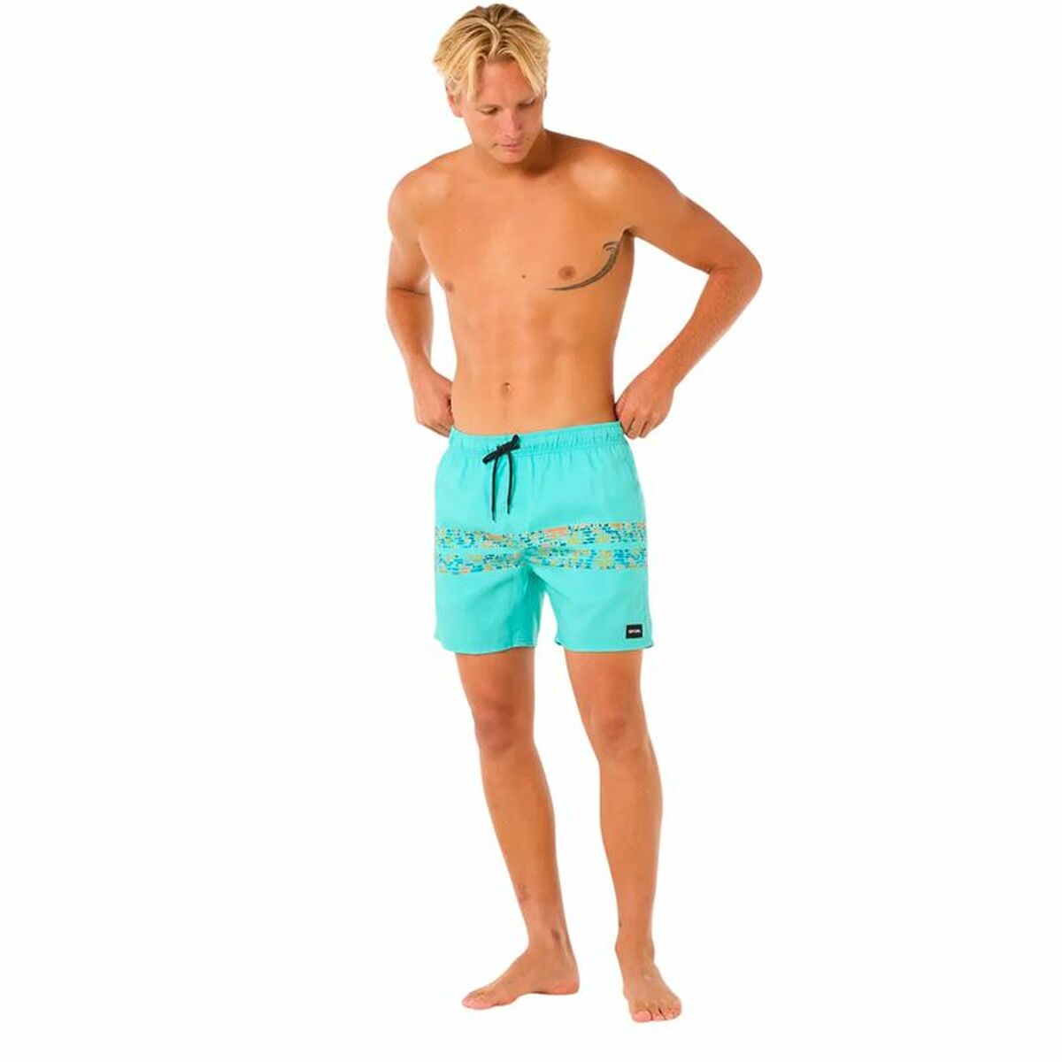 Costum de Baie Bărbați Rip Curl Framed Volley Update Verde Apă