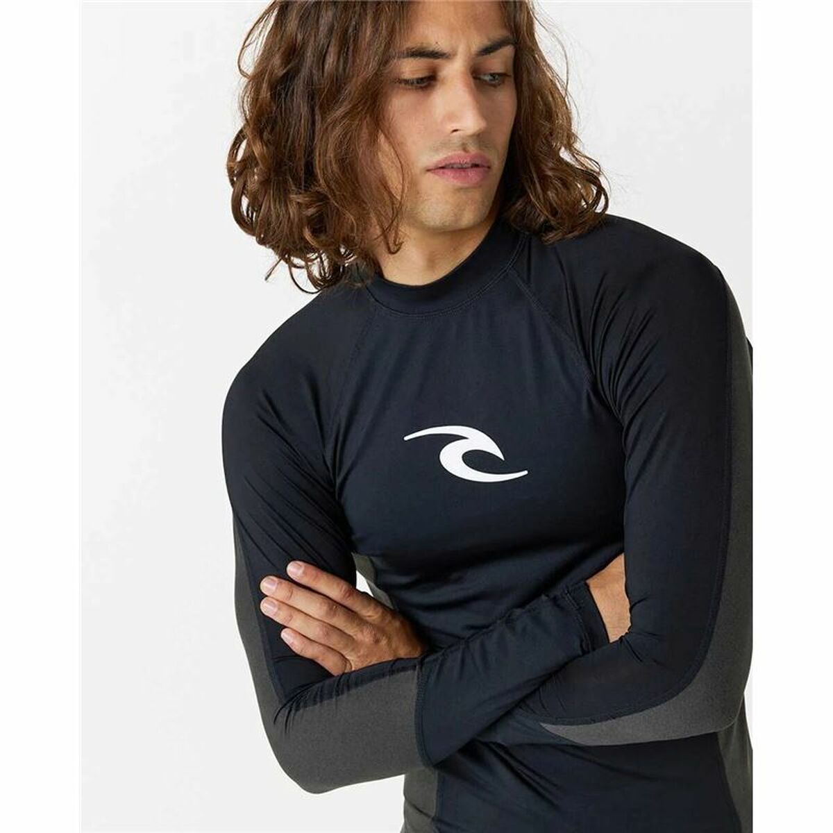 Tricou de baie Rip Curl Waves pf Negru