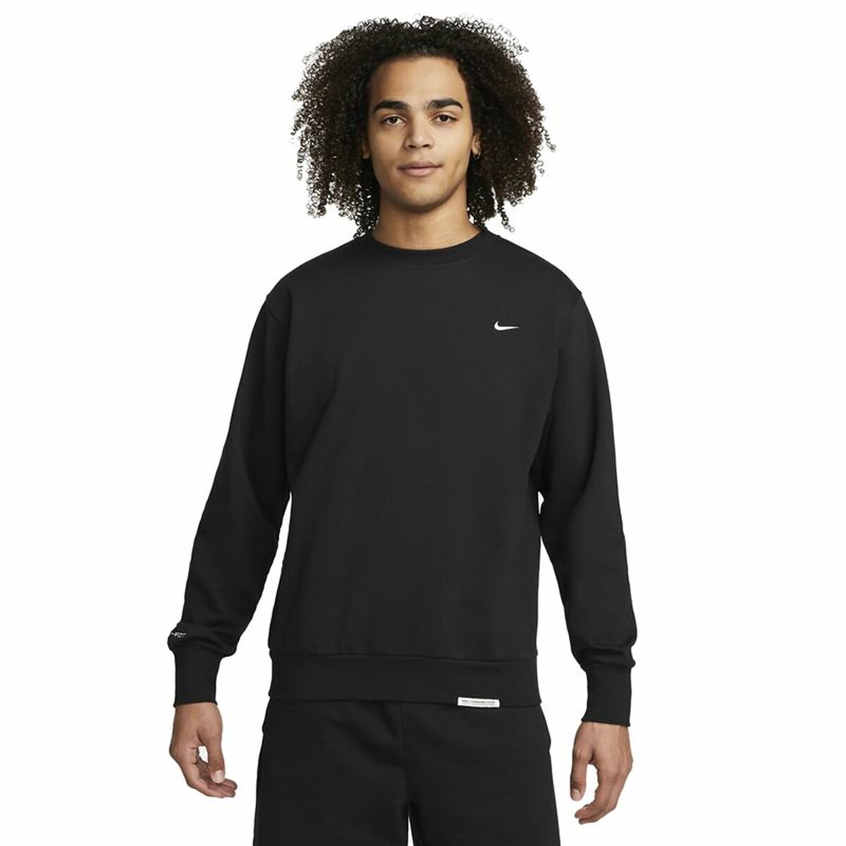 Hanorac fără Glugă Bărbați Nike Dri-FIT Standard Issue Negru XL