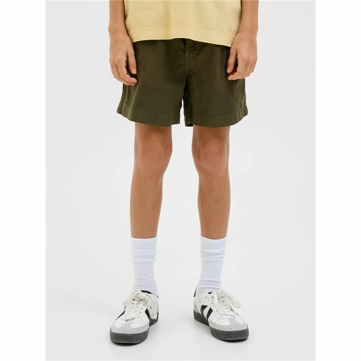 Pantalon scurt Jack & Jones Jpstjaiden Jjcampaign Măslină Infantil Unisex