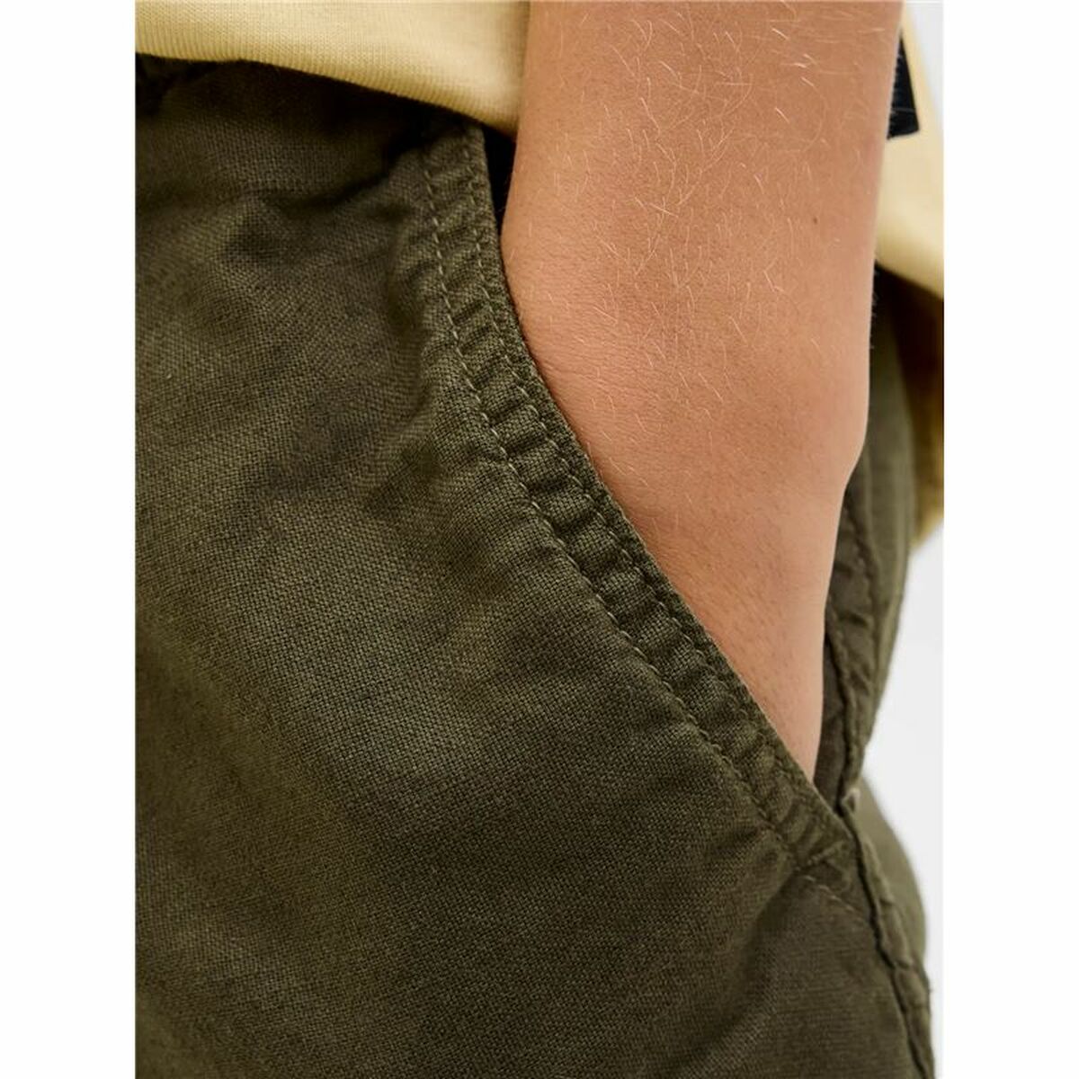 Pantalon scurt Jack & Jones Jpstjaiden Jjcampaign Măslină Infantil Unisex