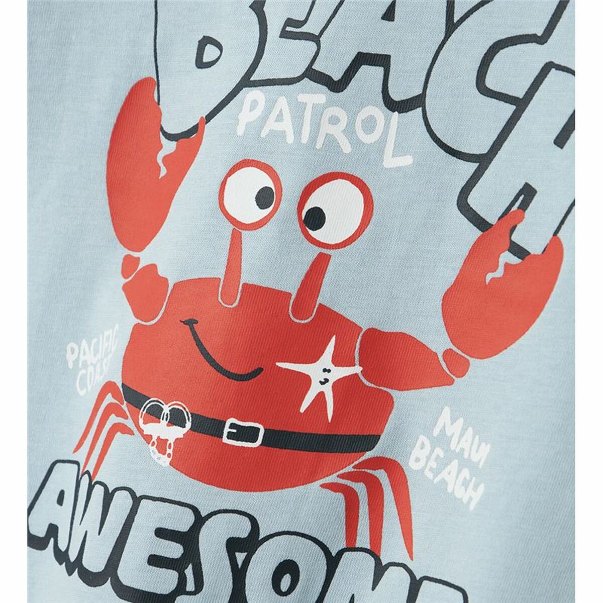 Tricou cu Mânecă Scurtă pentru Copii Name It Nmmvagno Loose Albastru celest