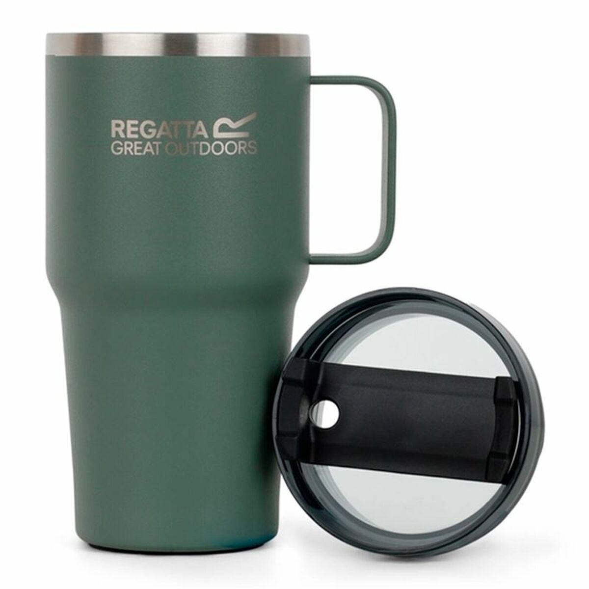 Pahar cu Pai Regatta Thermo Insulated Mug 600 ml Verde Oțel inoxidabil