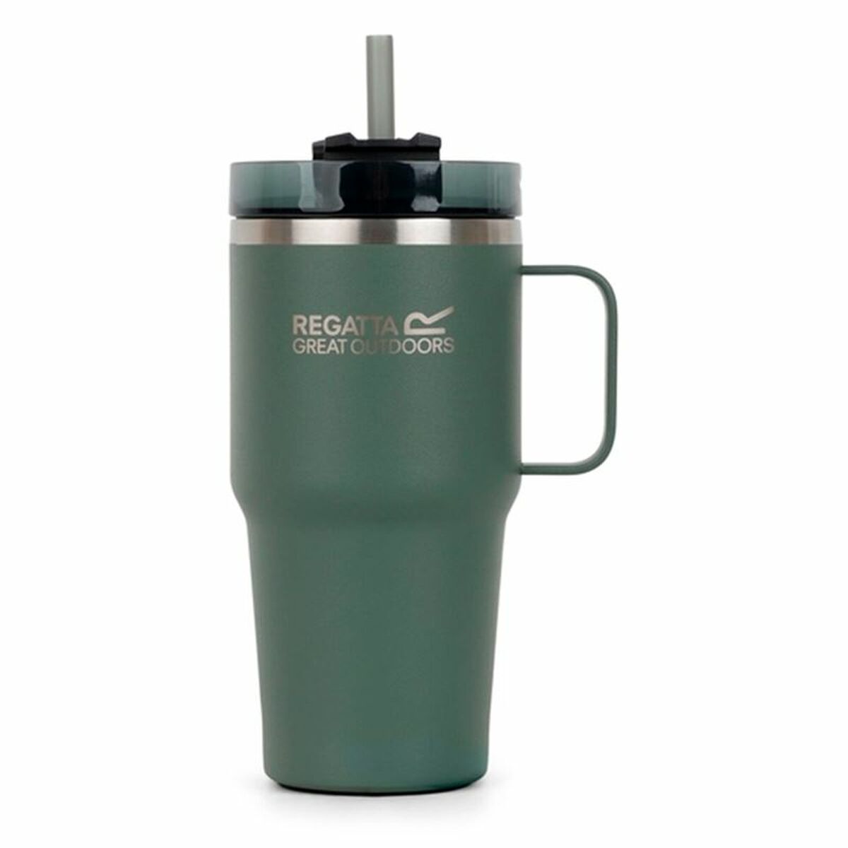Pahar cu Pai Regatta Thermo Insulated Mug 600 ml Verde Oțel inoxidabil