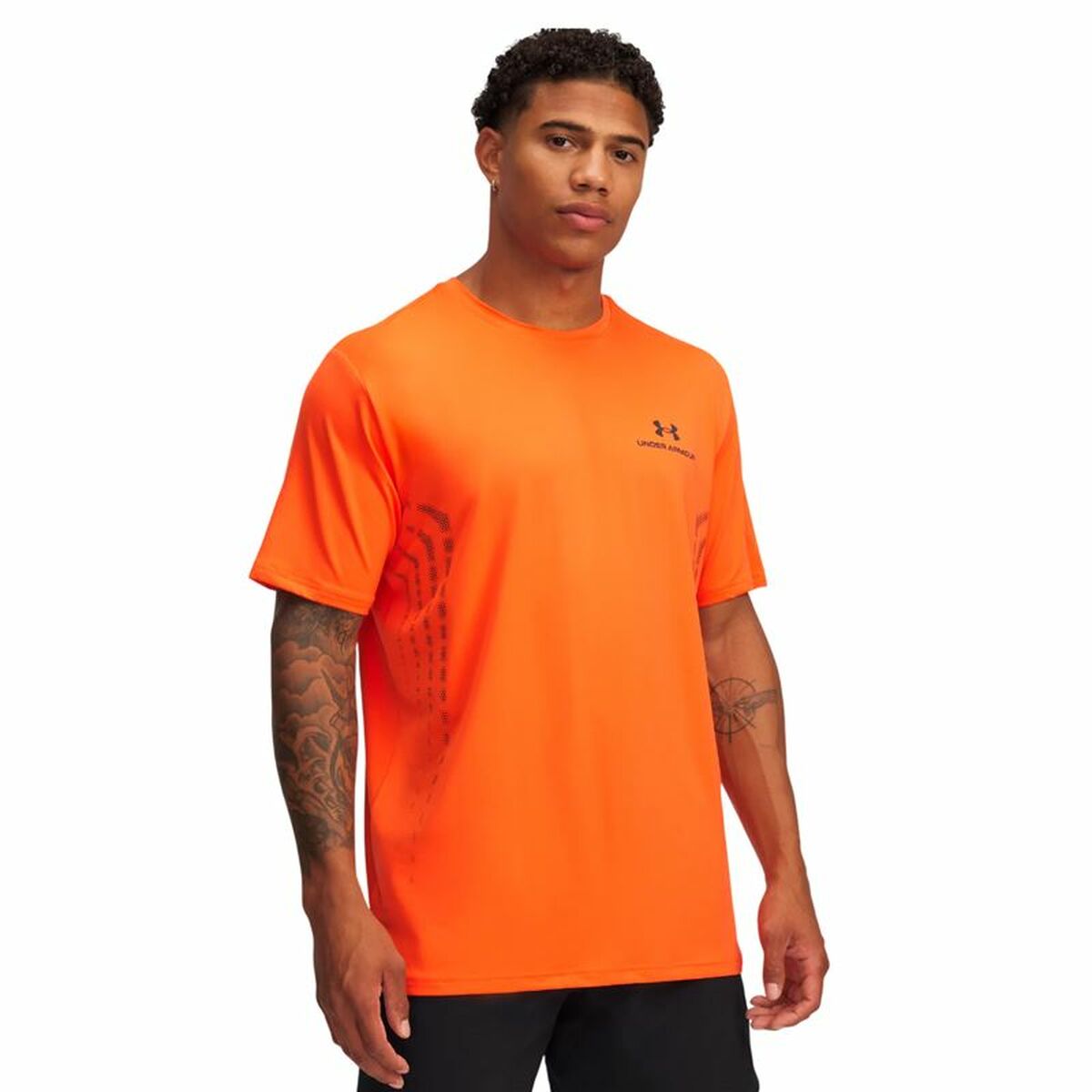 Tricou cu Mânecă Scurtă Bărbați Under Armour Vanish Energy Portocaliu (XL)