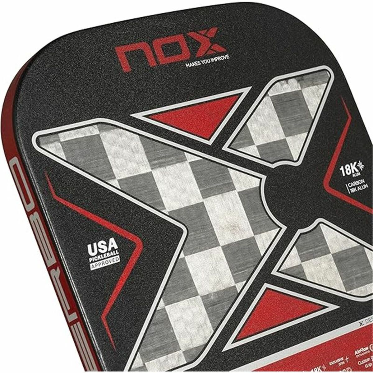 Rachetă de Pickleball Nox Nerbo Negru Fibră de carbon