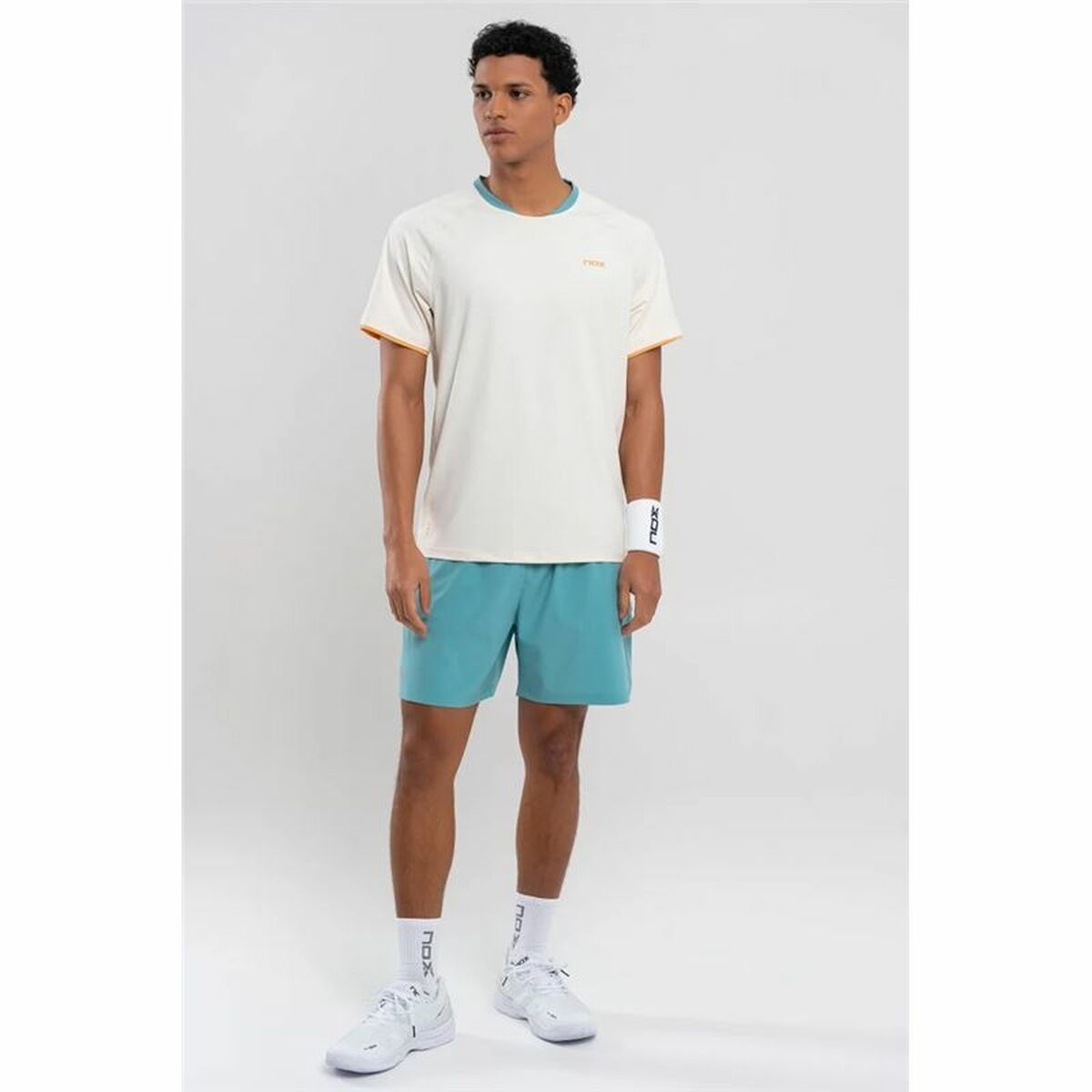 Tricou cu Mânecă Scurtă Bărbați Nox Pro Bej