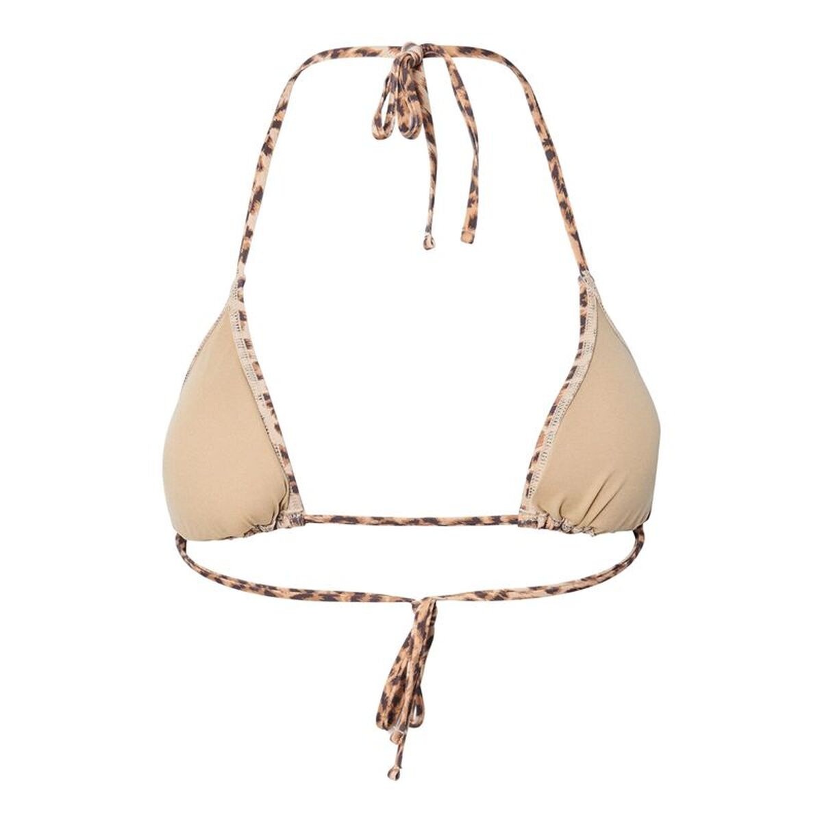 Bikini Pieces Pcbaomi Triangle Top Bc Leo Bej Leopard