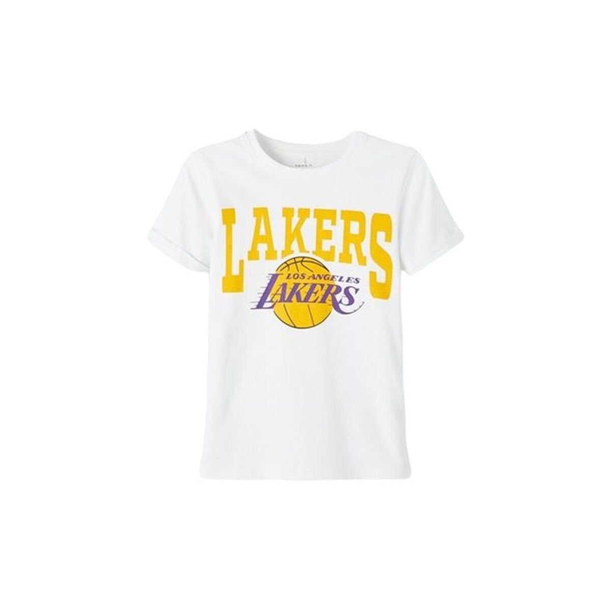 Tricou cu Mânecă Scurtă pentru Copii Name It mmads a Box Alb