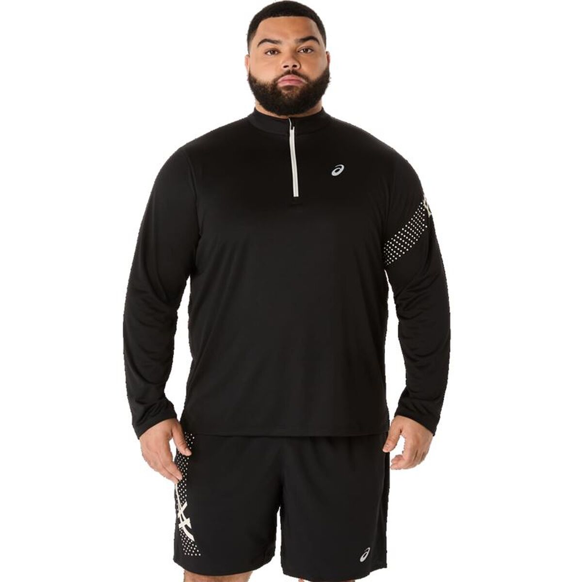 Tricou cu Mânecă Lungă Bărbați Asics Icon Negru