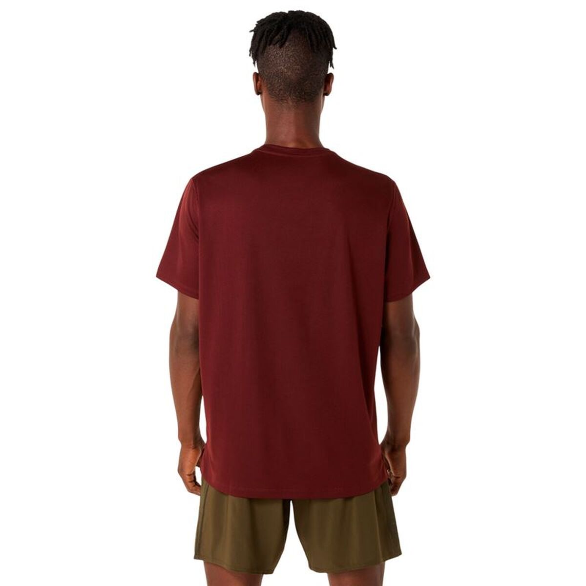 Tricou cu Mânecă Scurtă Bărbați Asics Core Roșu Închis