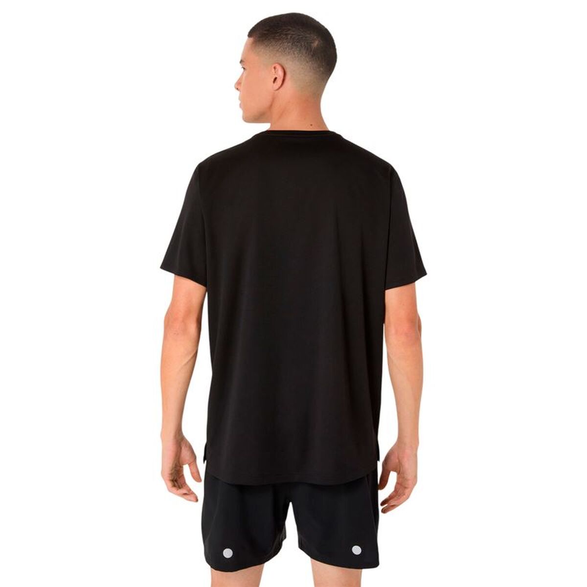 Tricou cu Mânecă Scurtă Bărbați Asics Fujitrail Logo Negru