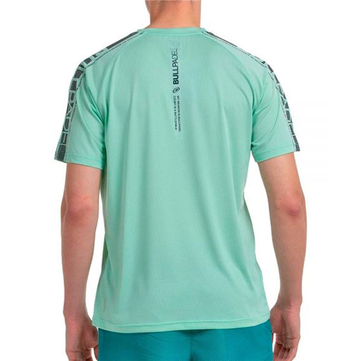 Tricou cu Mânecă Scurtă Bărbați Bullpadel Badan Albastru Padel
